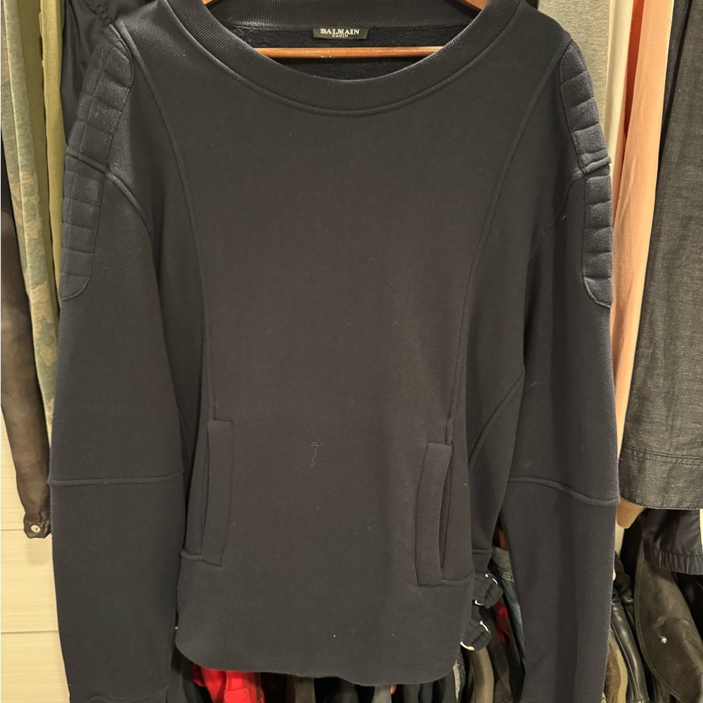 Balmain Moto Pullover Sweater XL